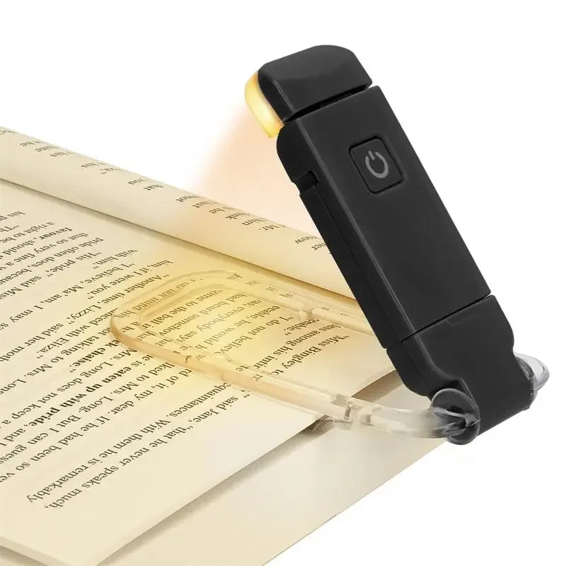 Lampe de Lecture LED USB Rechargeable blanche – Clip Portable & Protection oculaire